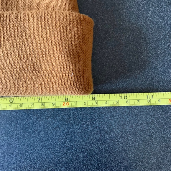 3/$20 Nordstrom Rack cuff beanie toque tan gold brown - Picture 4 of 7